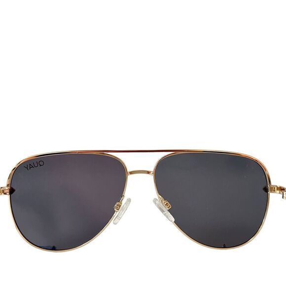 Quay Australia High Key Micro Sunglasses Medium Gold Polarized main image 8